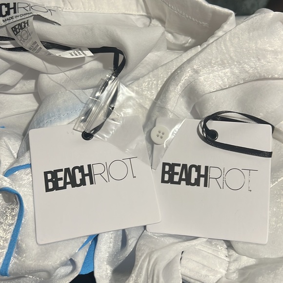 NWT Beach Riot AURORA & LUNA PJ SET WHITE - Picture 5 of 5